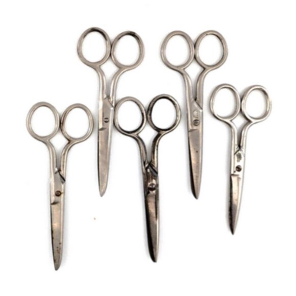 Vintage Hammett Co. 5" Steel Forge USA Hardened Scissors Set of 5 - Picture 1 of 4